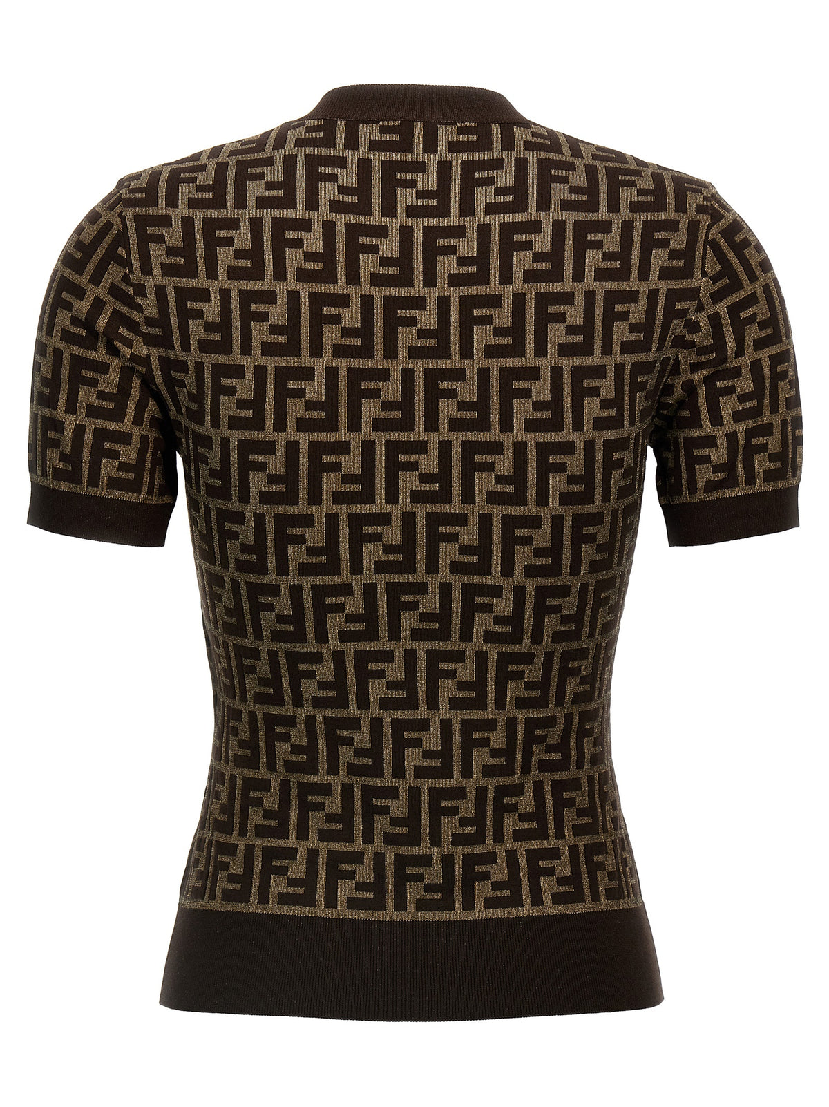 Fendi Brown Cotton Cardigan