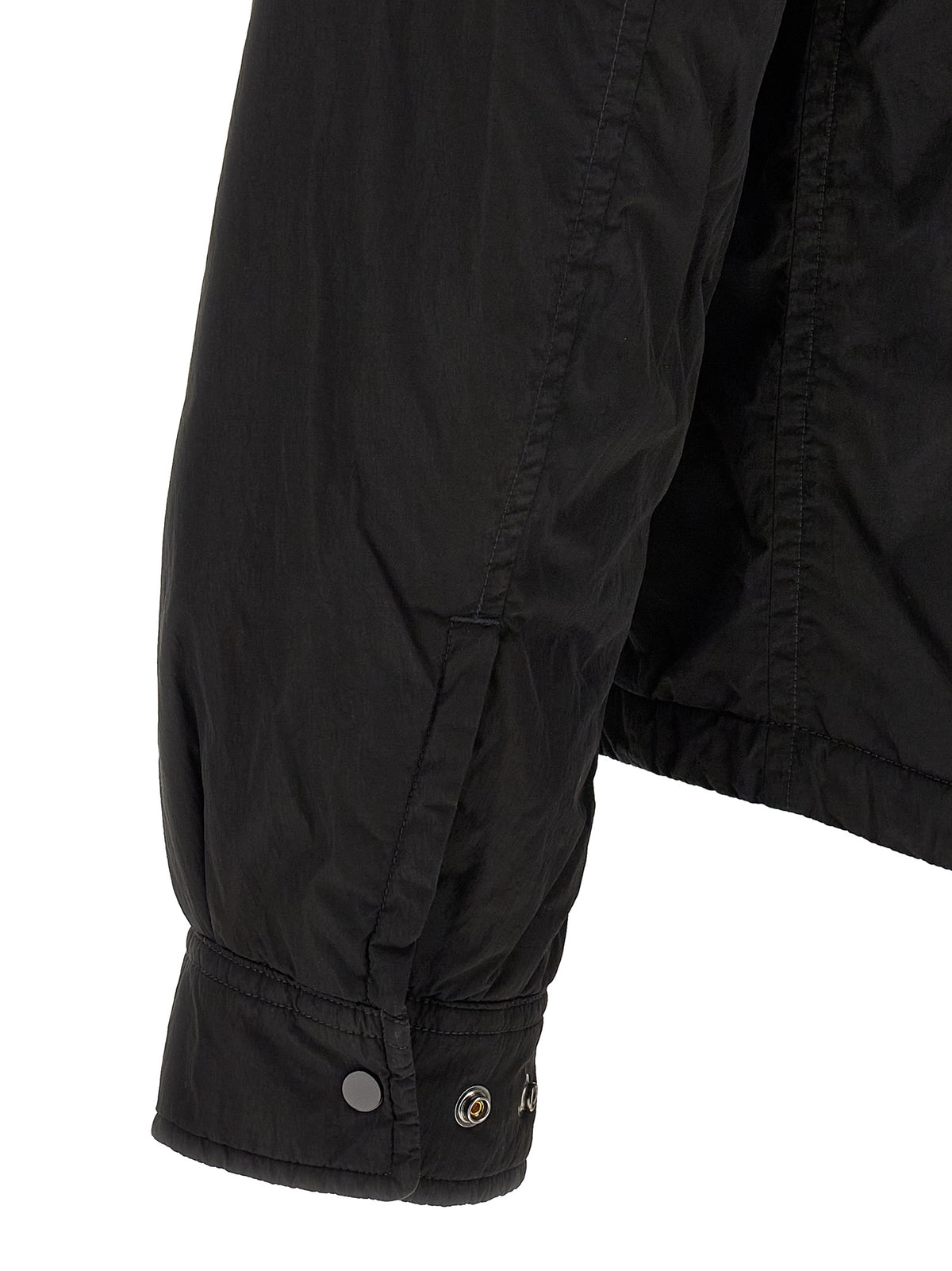 C.P. Company Black Polyamide Full-Length Jacket