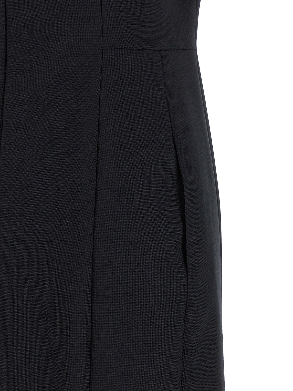 Thom Browne Blue Virgin Wool Midi Dress