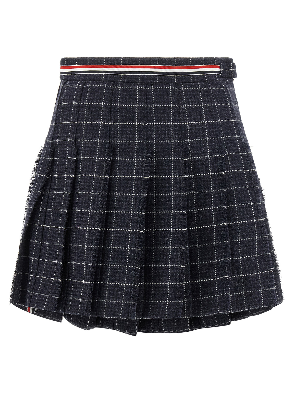Thom Browne Blue Wool Long Skirt