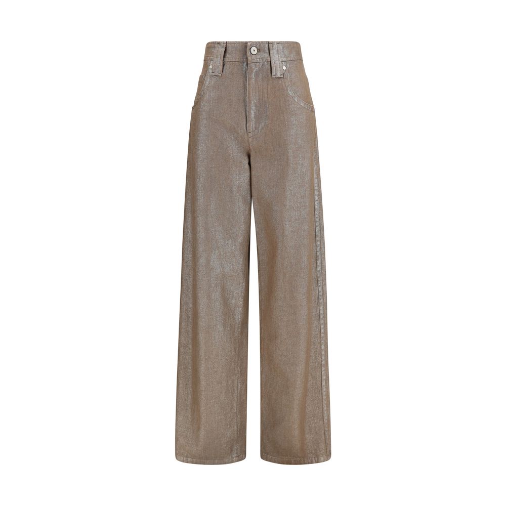 Brunello Cucinelli Beige Cotton Jeans Denim