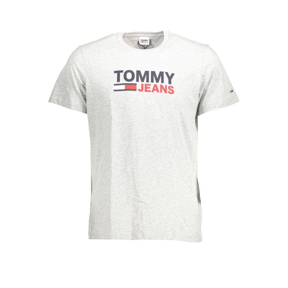 Tommy Hilfiger Grigio Organic Cotton Mens T-Shirt