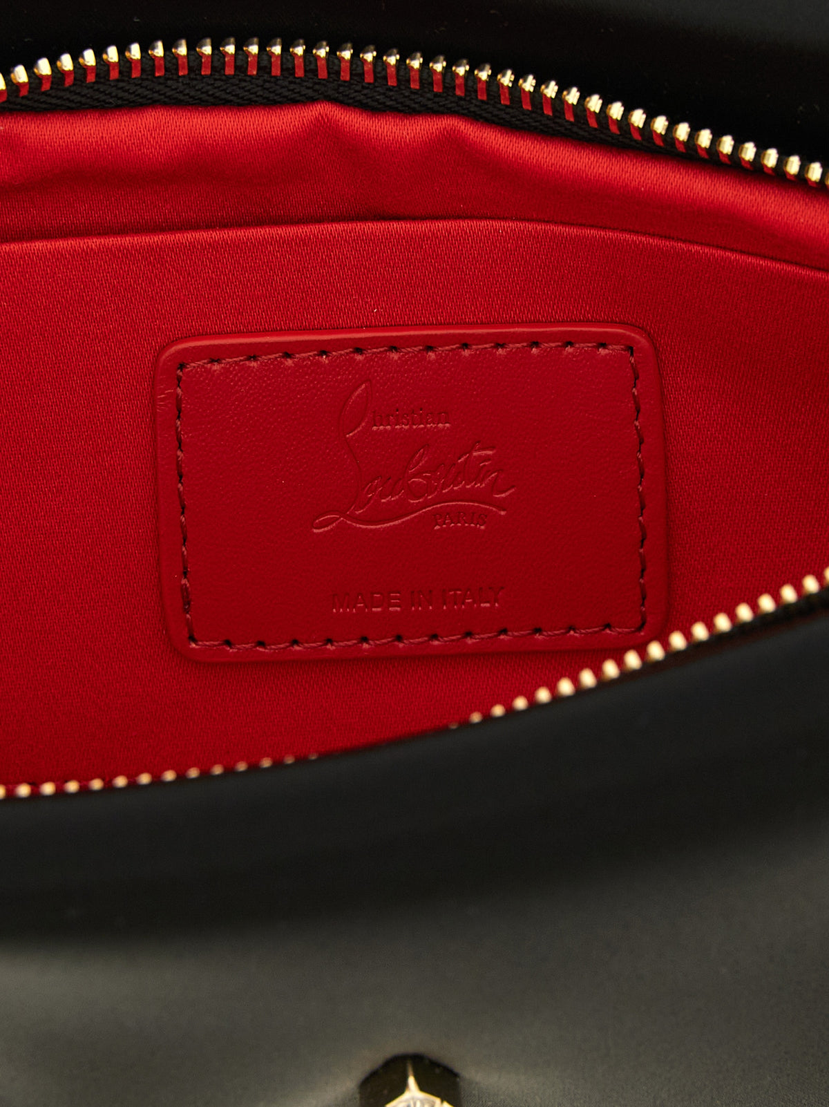 Christian Louboutin Black Elastane Clutch Bag