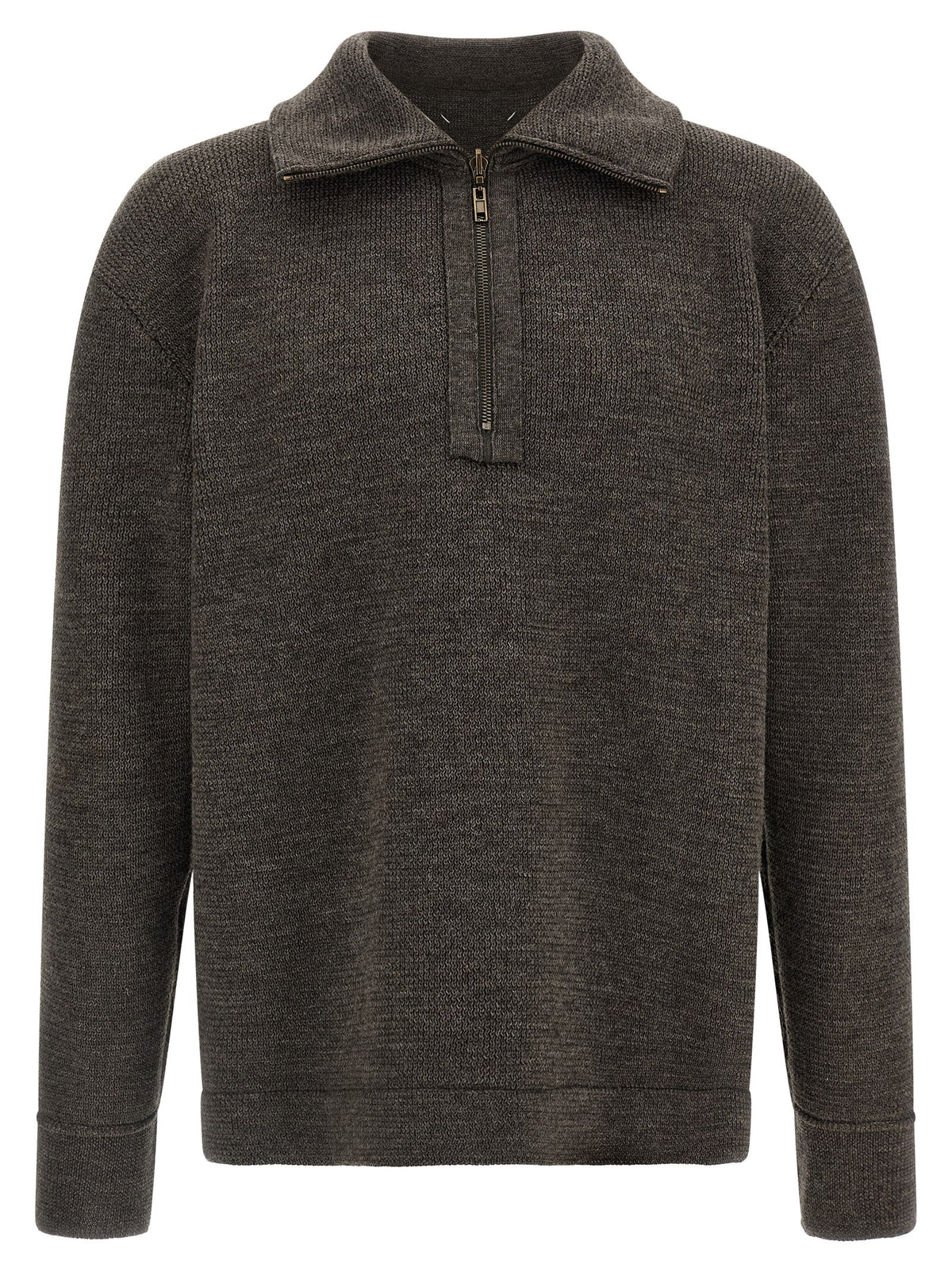 Maison Margiela Gray Wool Cardigan