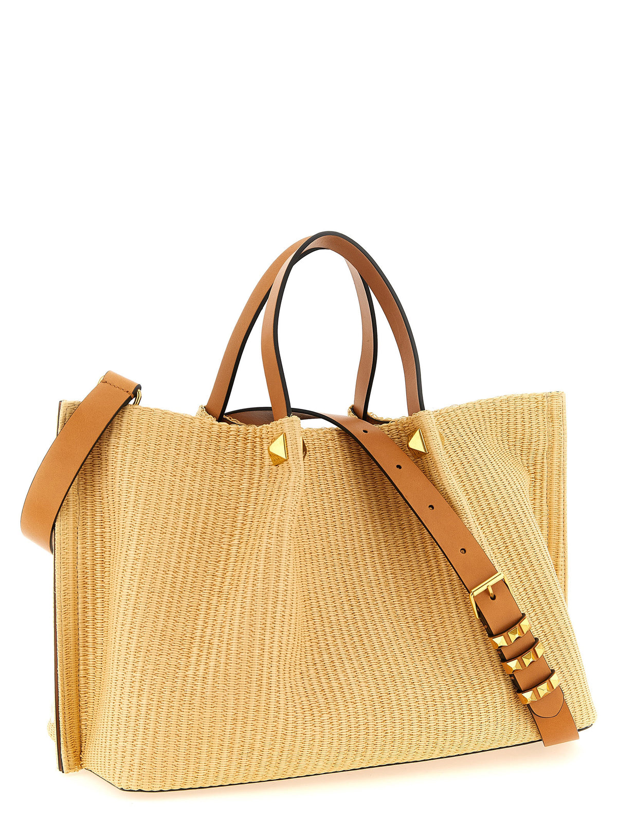 Valentino Garavani Beige Cotton Tote Bag