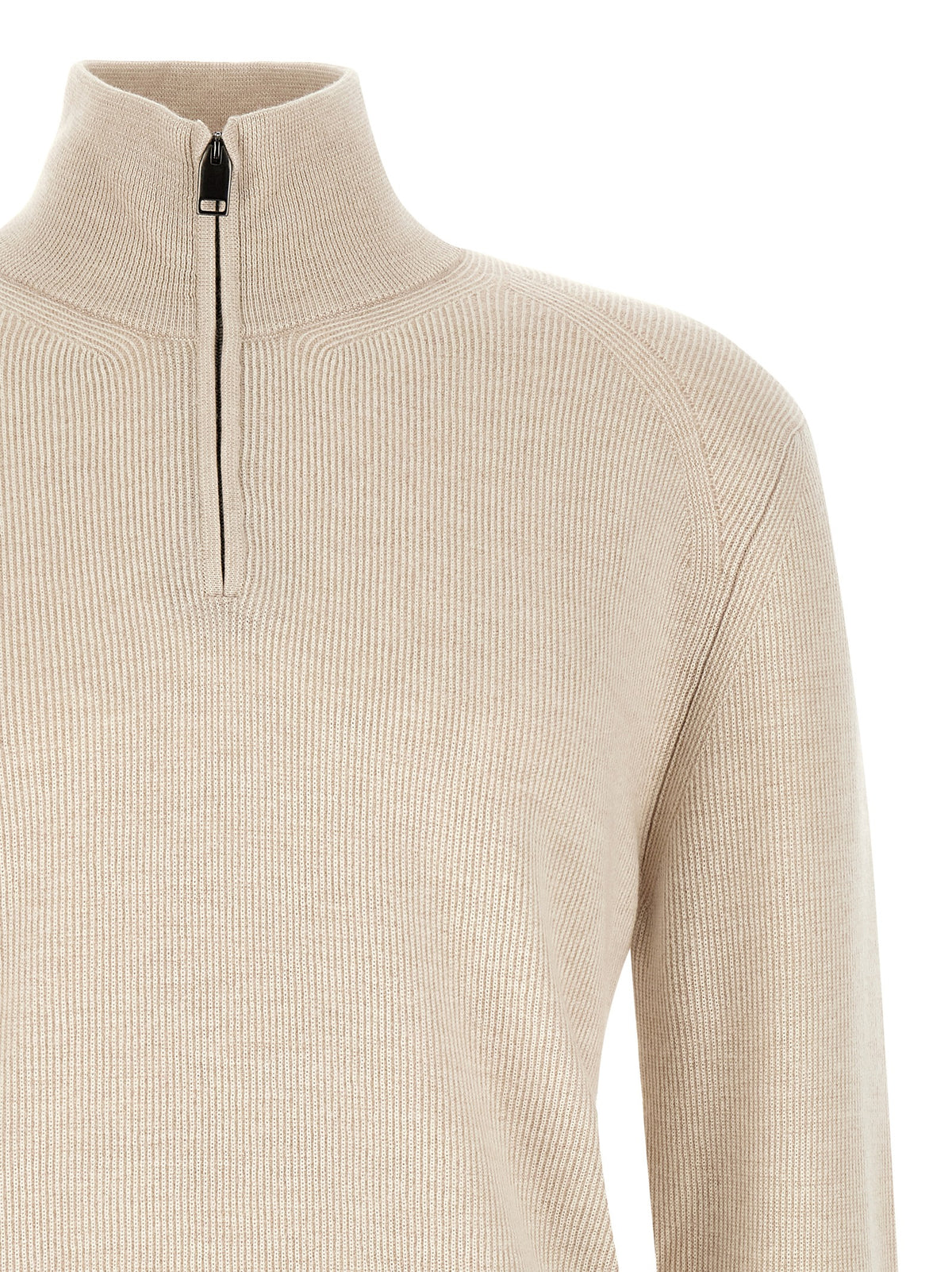 Brioni Beige Cashmere Sweatshirt