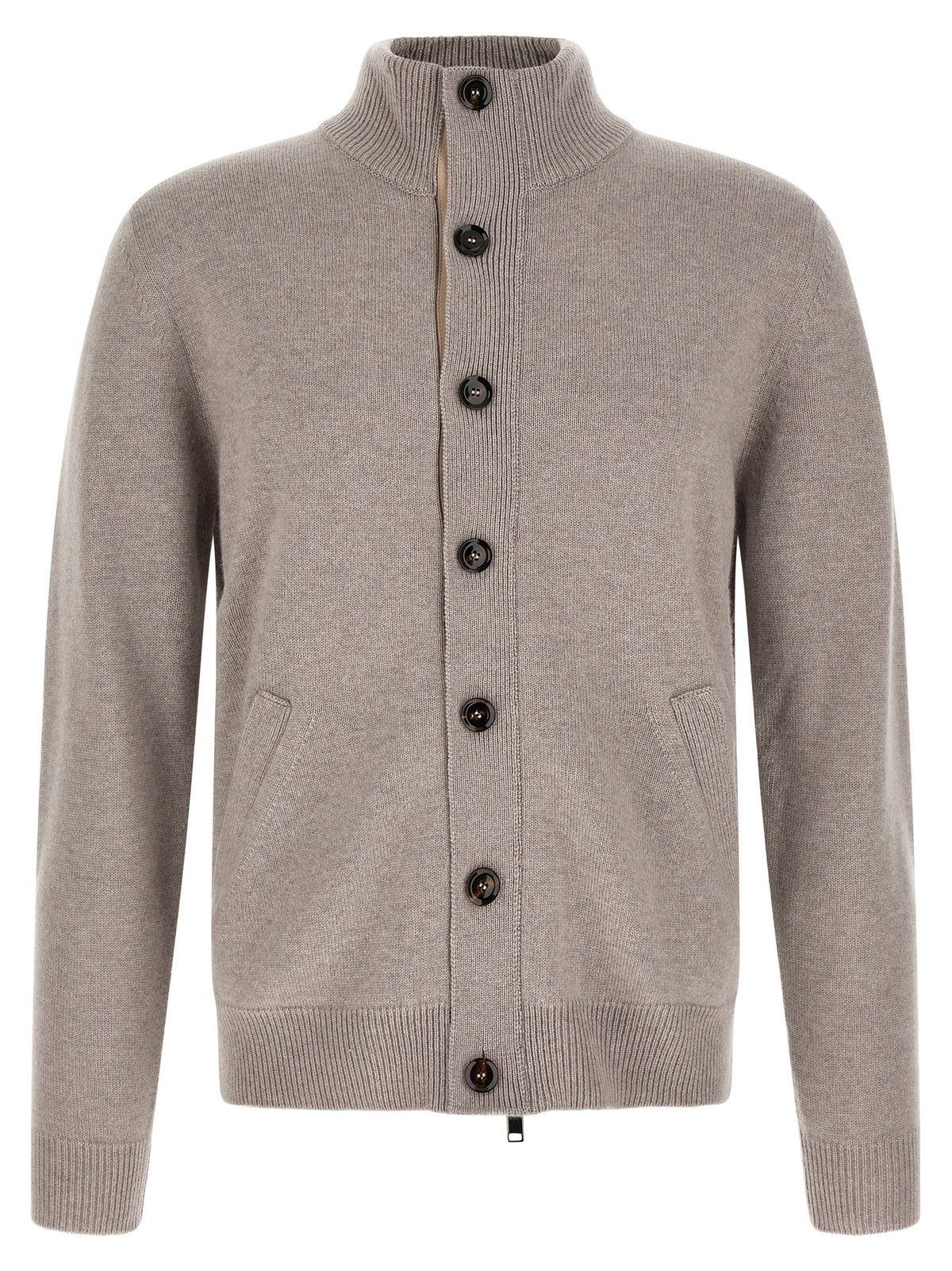 Brioni Beige Cashmere Cardigan