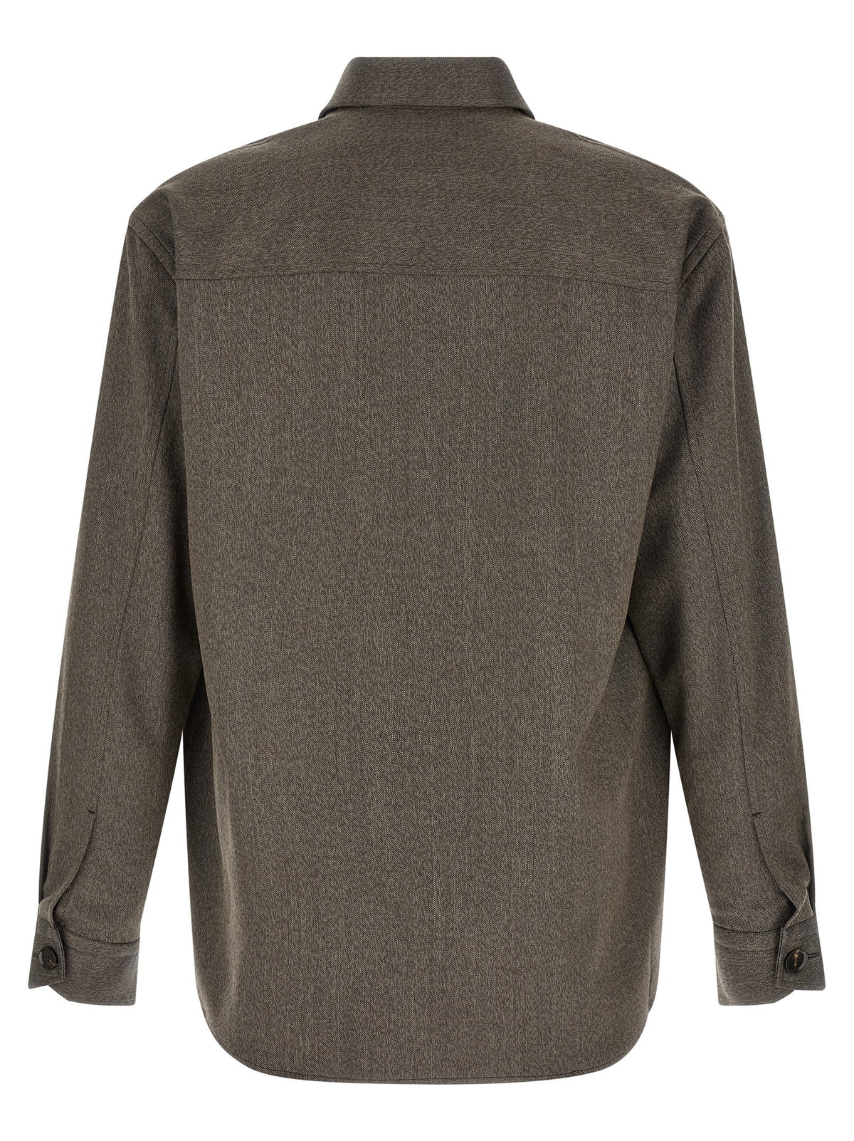 Brioni Brown Wool Blouse