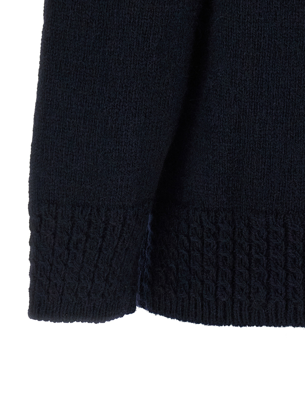 Thom Browne Blue Wool Cardigan