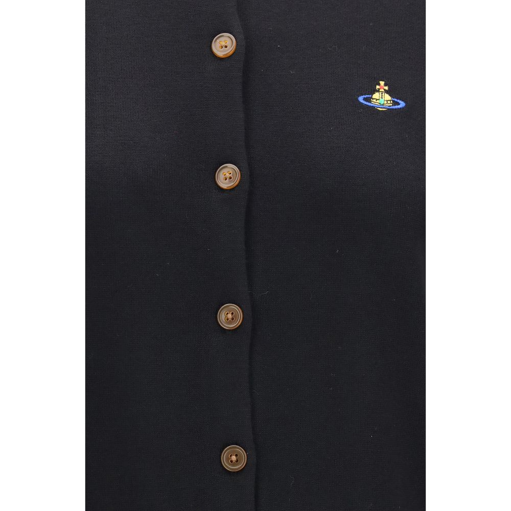 Vivienne Westwood Black Wool Oves Aries Cardigan