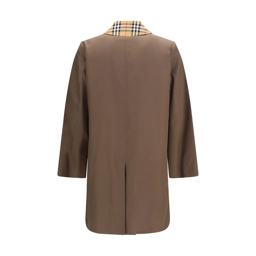 Burberry Brown Cotton Coat