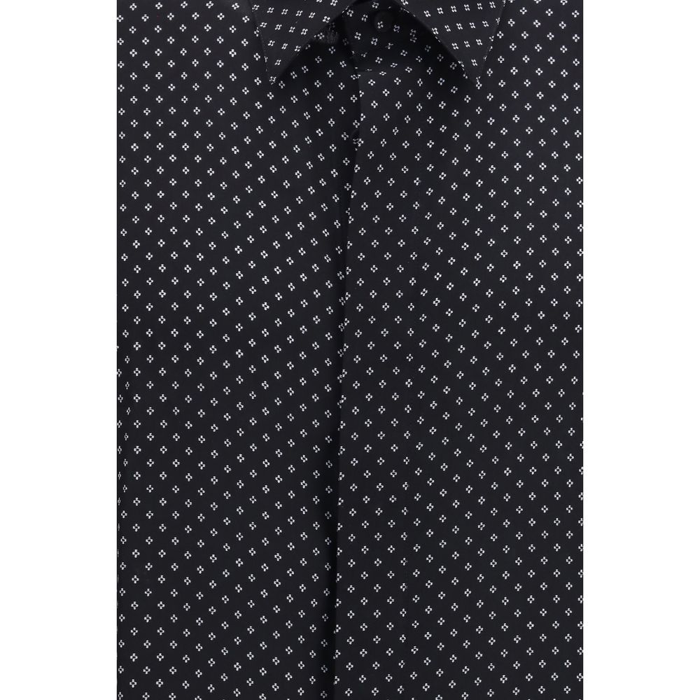 Tom Ford Black Silk Pattern Shirt