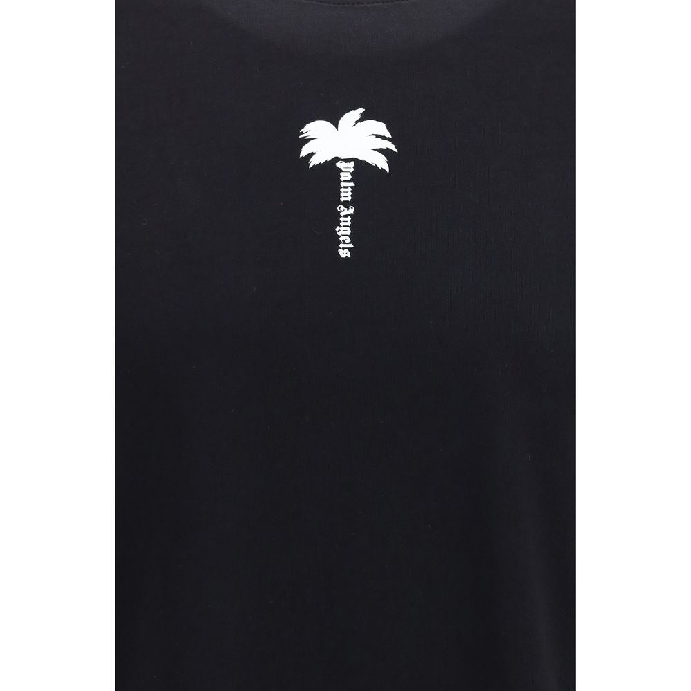 Palm Angels Black Cotton T-Shirt
