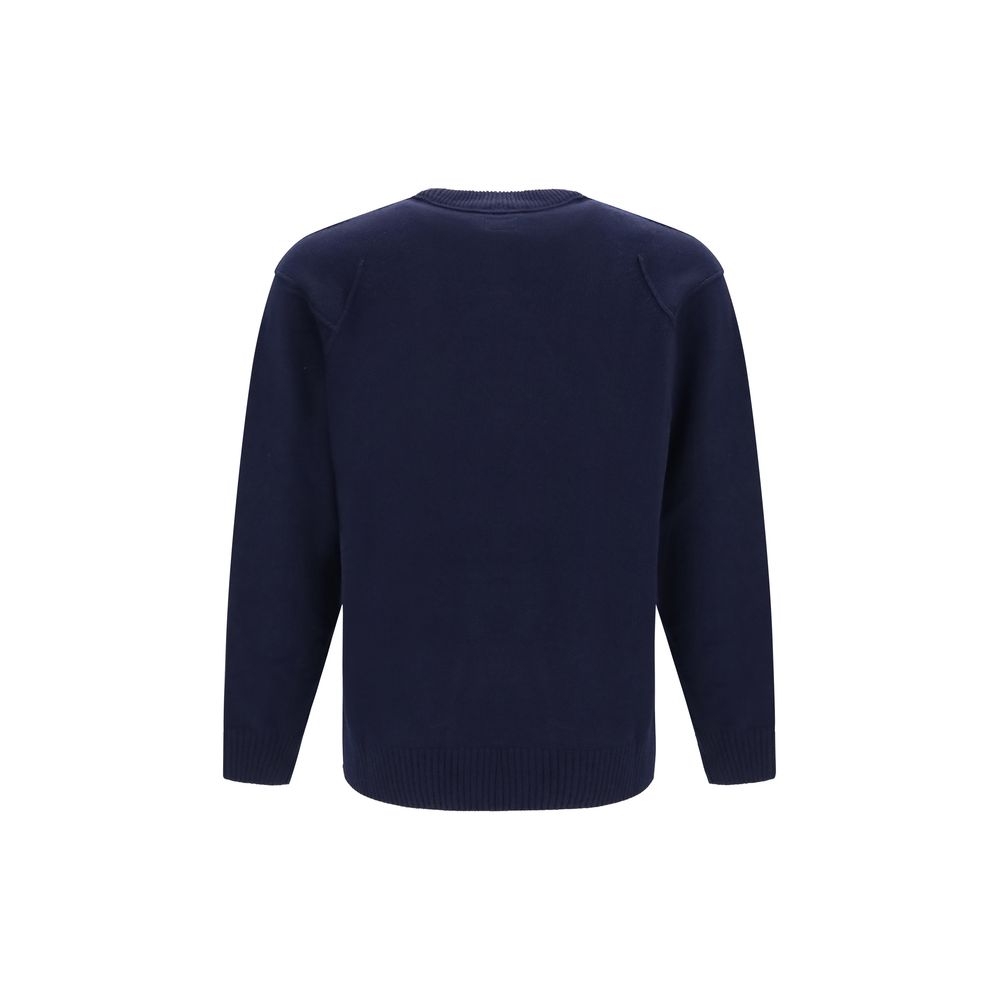C.P. Company Blue Wool Oves Aries Sweatshirt