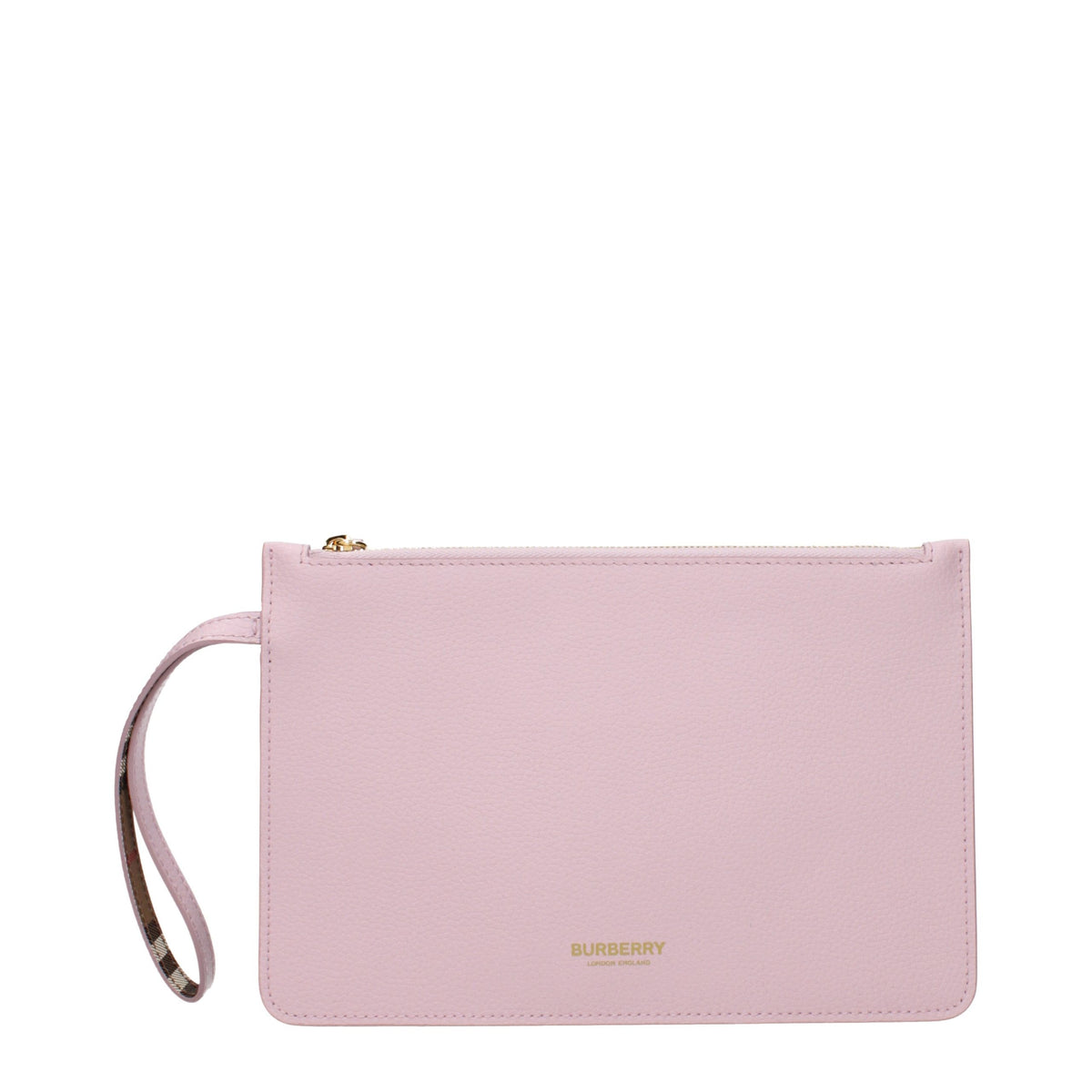 Burberry Pink Leather Clutch Bag