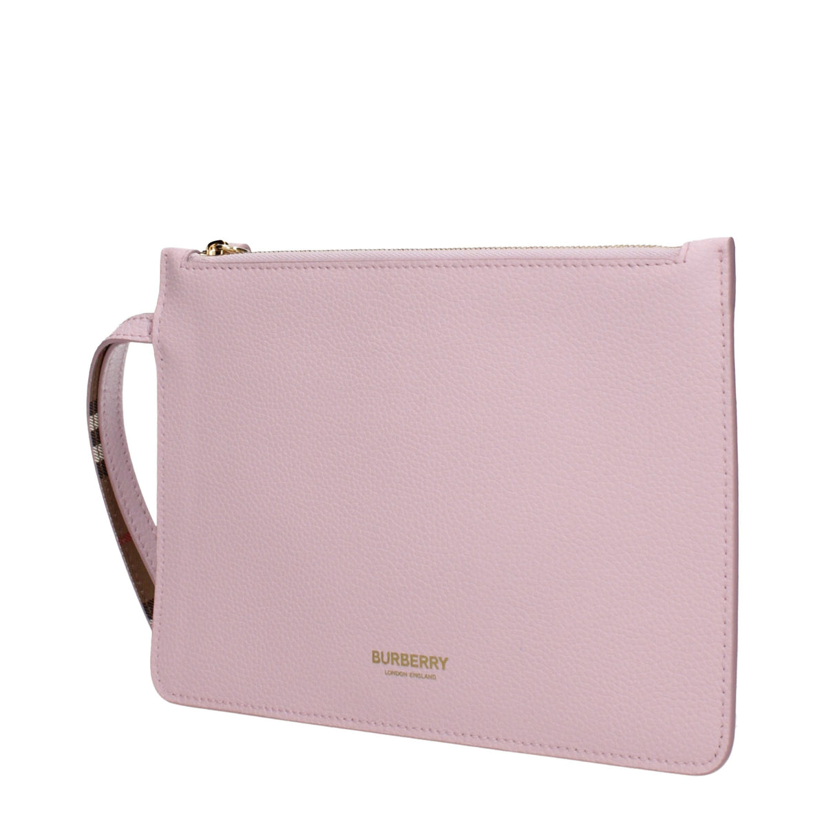 Burberry Pink Leather Clutch Bag