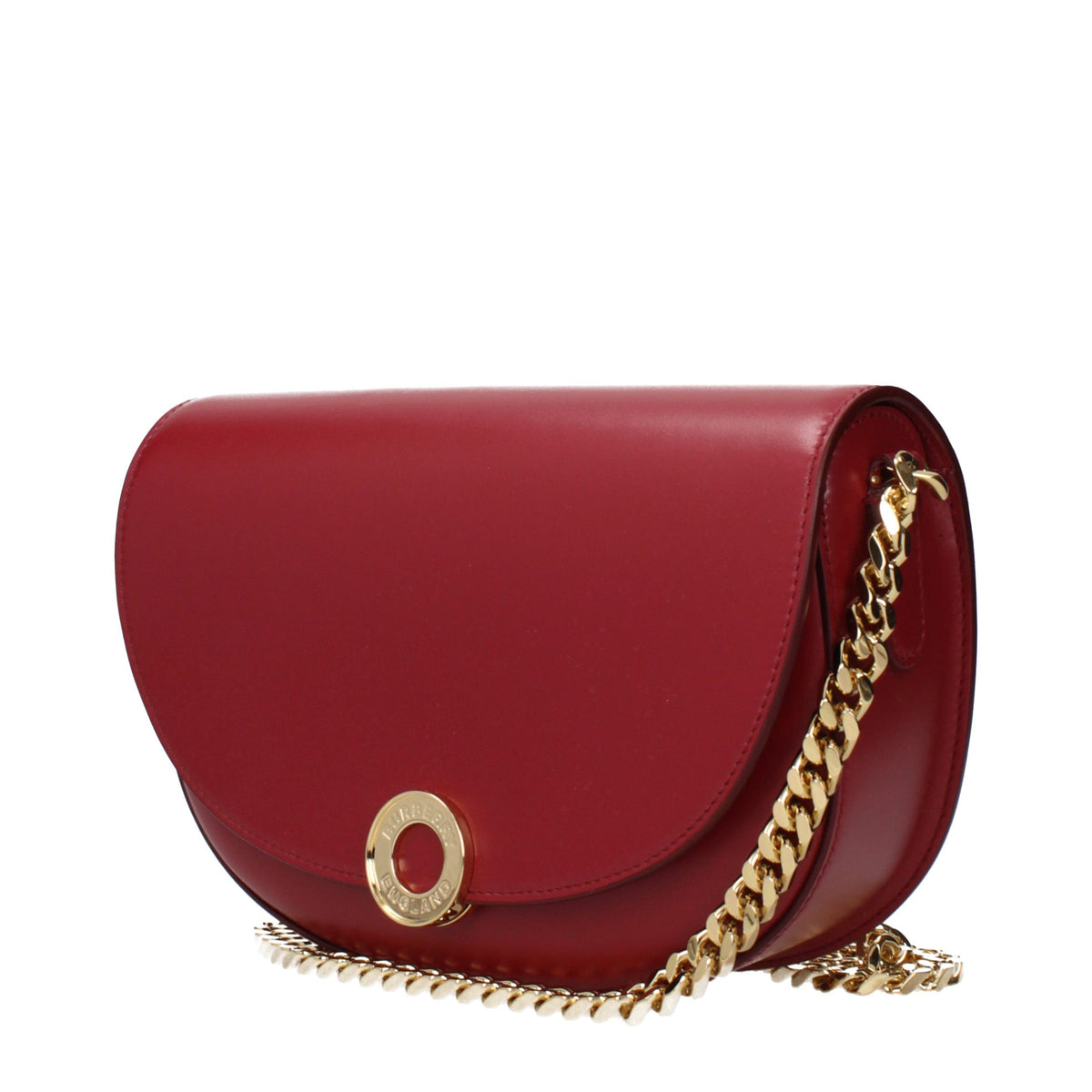 Burberry Red Leather Shoulder Bag