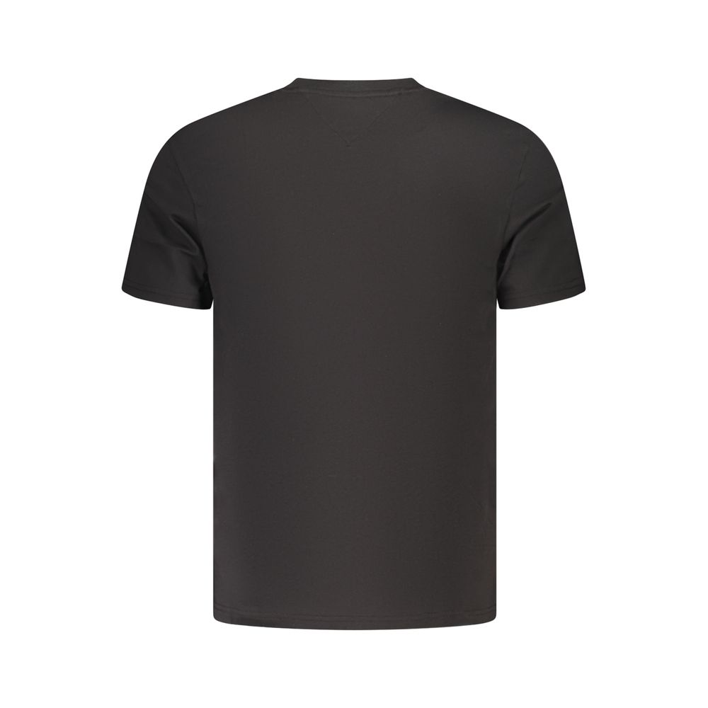 Tommy Hilfiger Black Cotton Men's T-Shirt