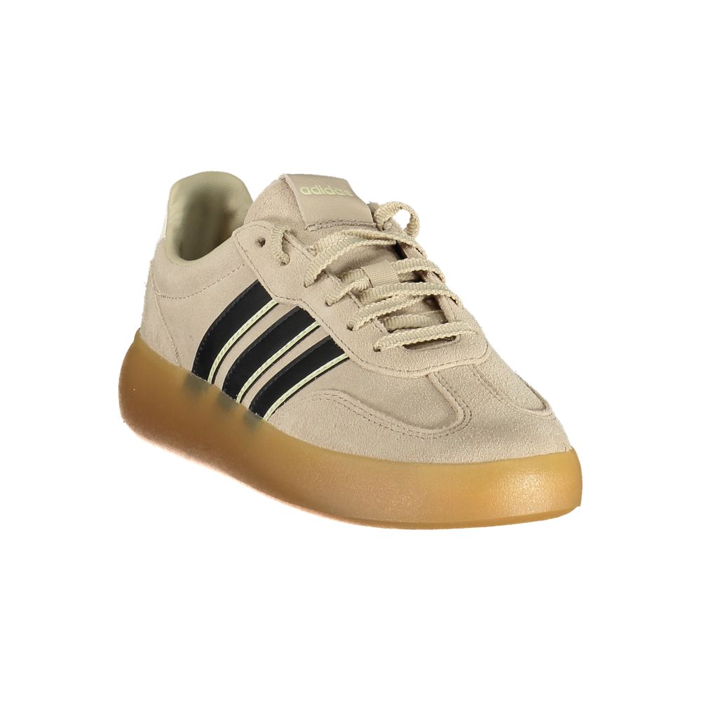 Adidas Beige Polyester Athletic Sneakers