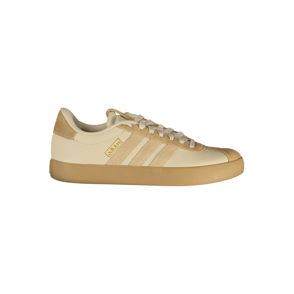 Adidas Beige Polyester Athletic Sneakers