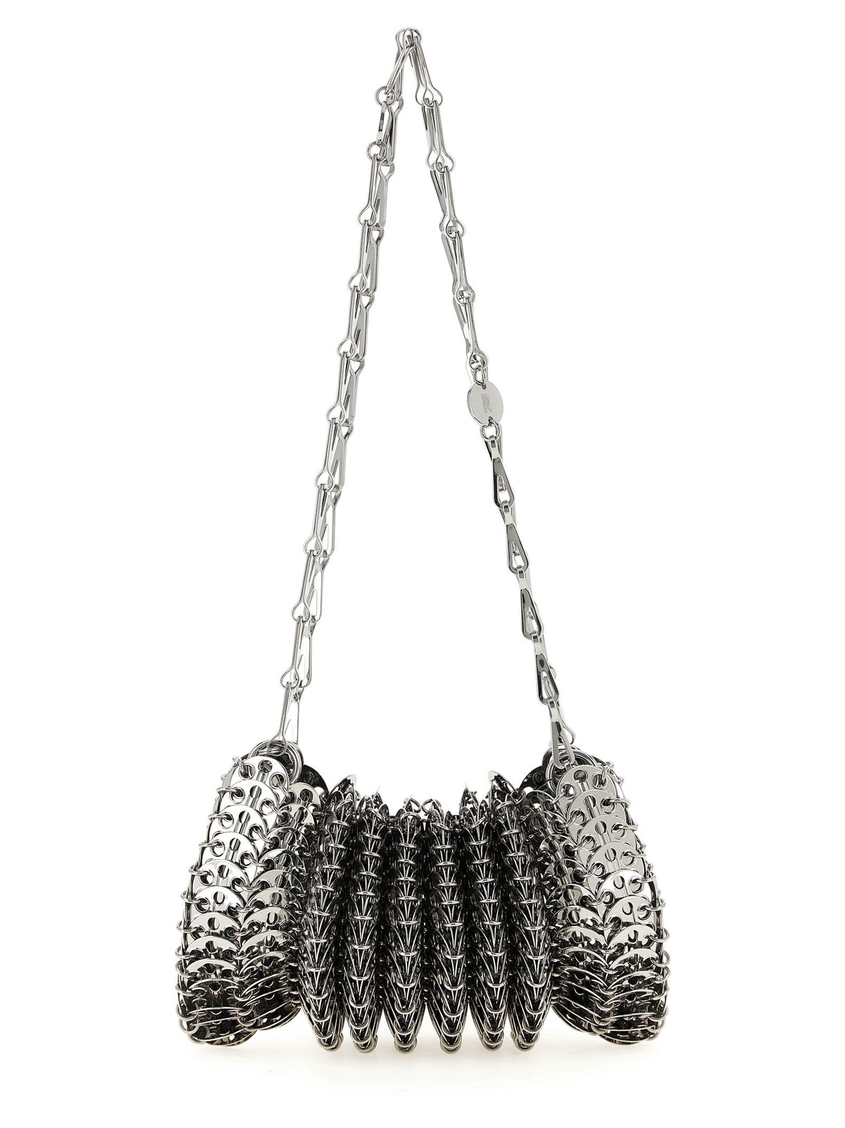 Paco Rabanne Silver Stainless Steel Shoulder Bag