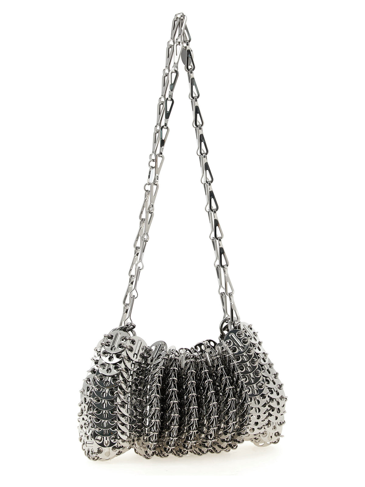 Paco Rabanne Silver Stainless Steel Shoulder Bag