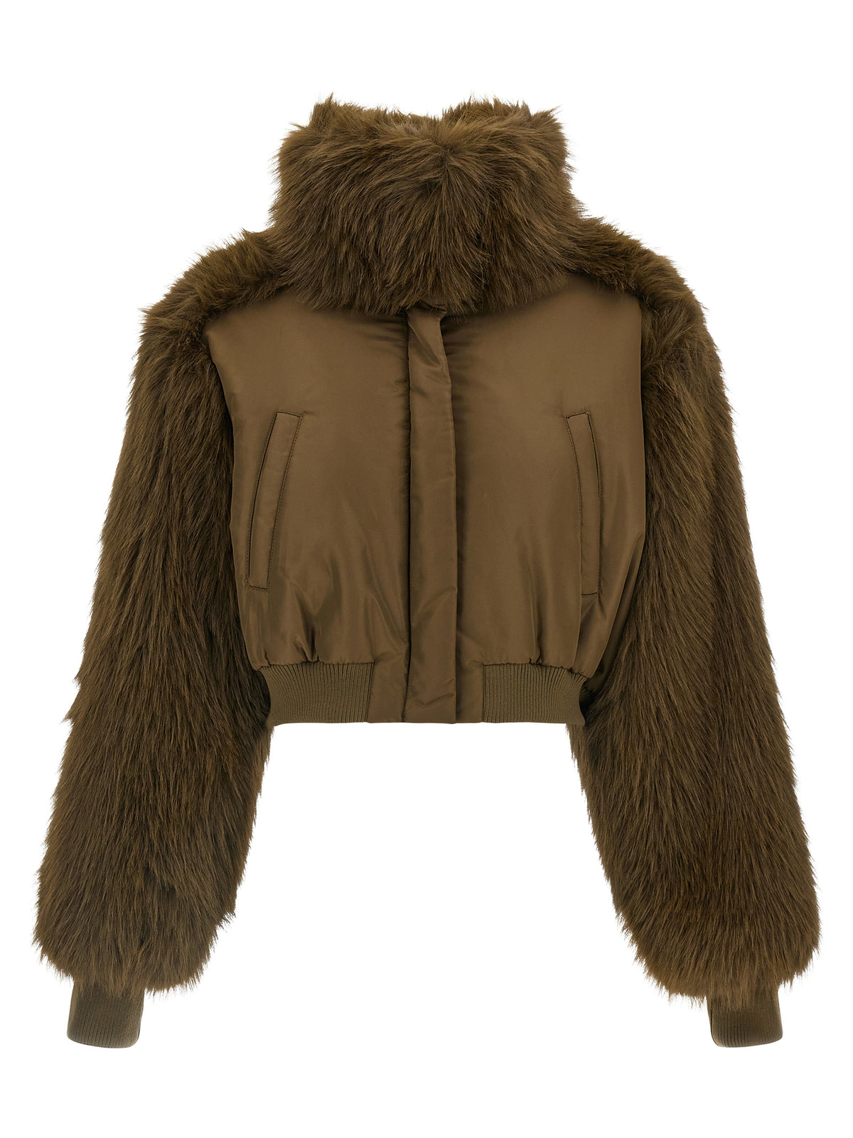 Fabiana Filippi Bicolor Virgin Wool Bomber