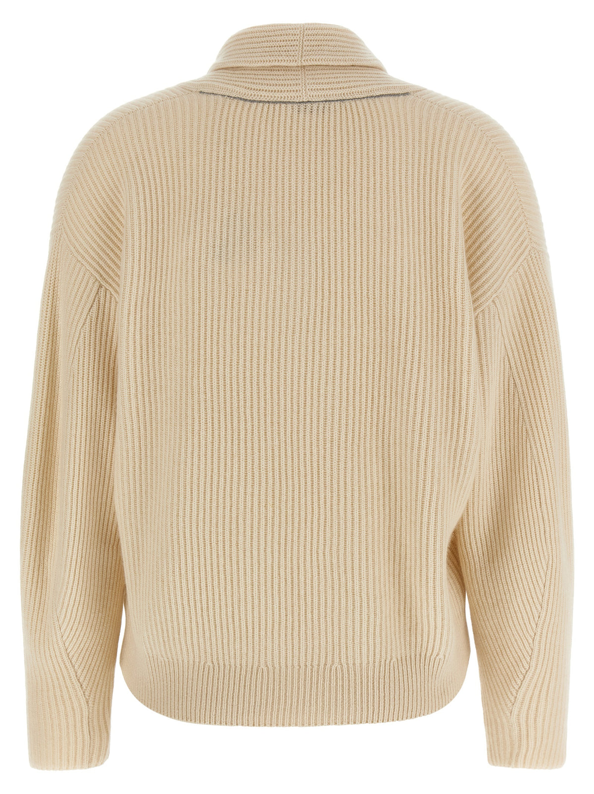 Brunello Cucinelli Beige Cashmere Cardigan