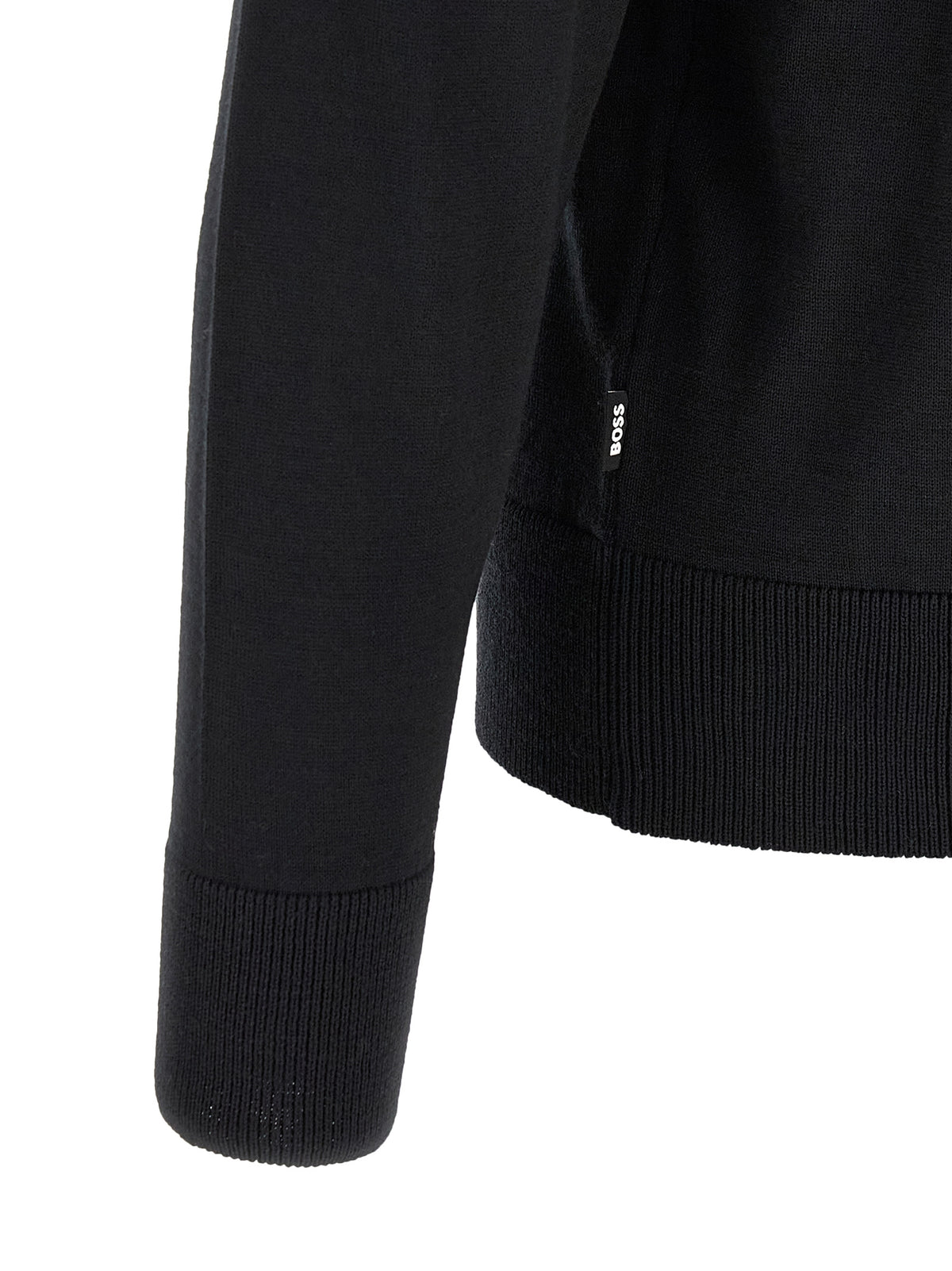 Hugo Boss Black Virgin Wool Cardigan