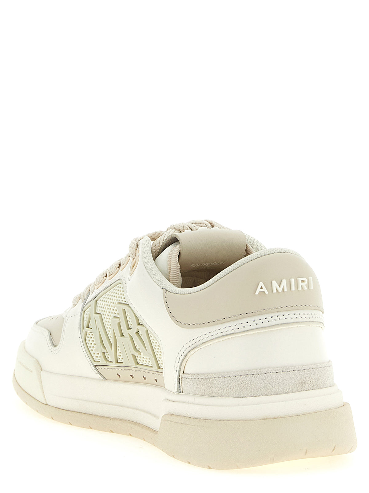Amiri White Calfskin Low Top Sneakers
