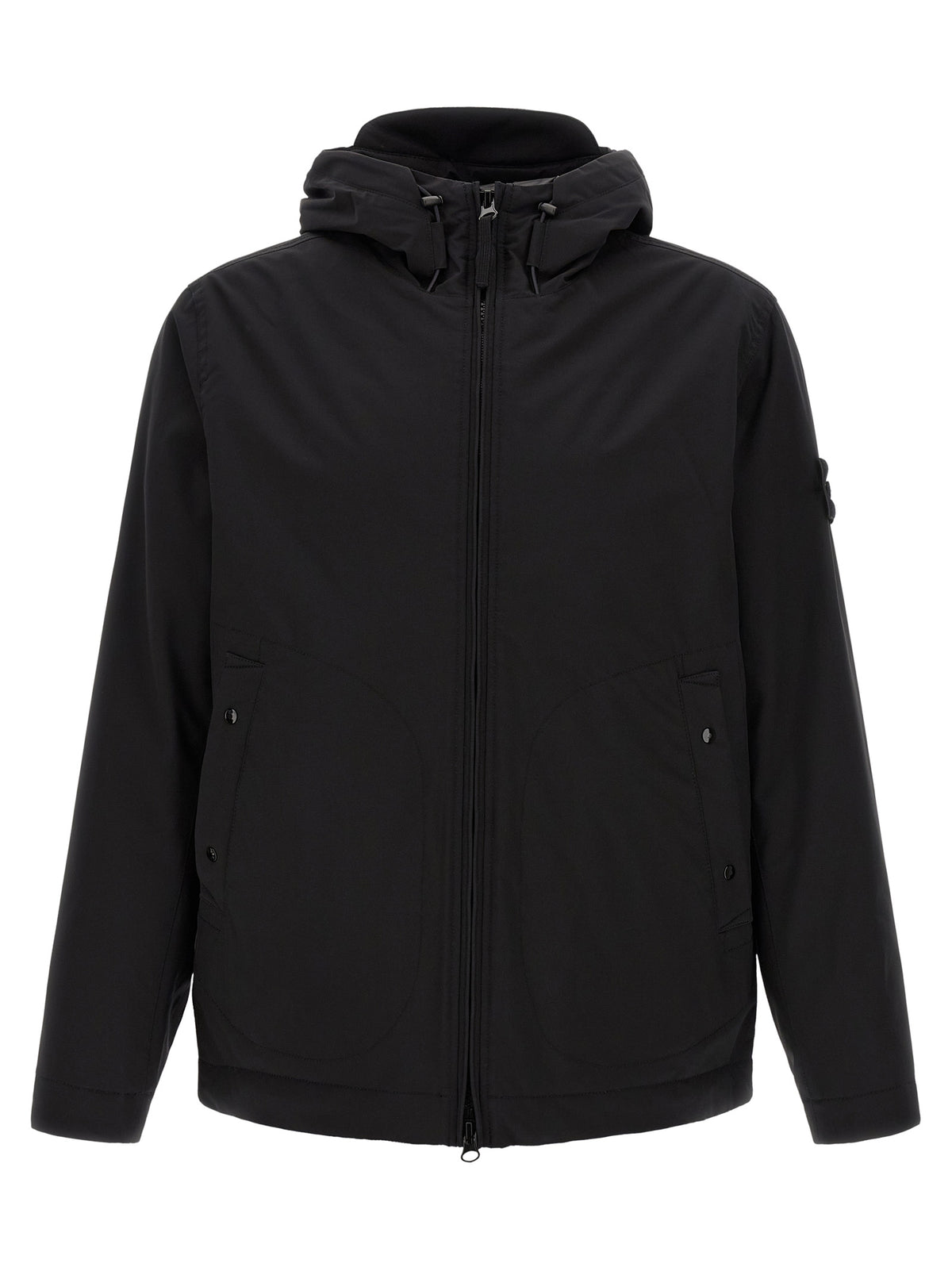 Stone Island Black Polyester Shell Jacket
