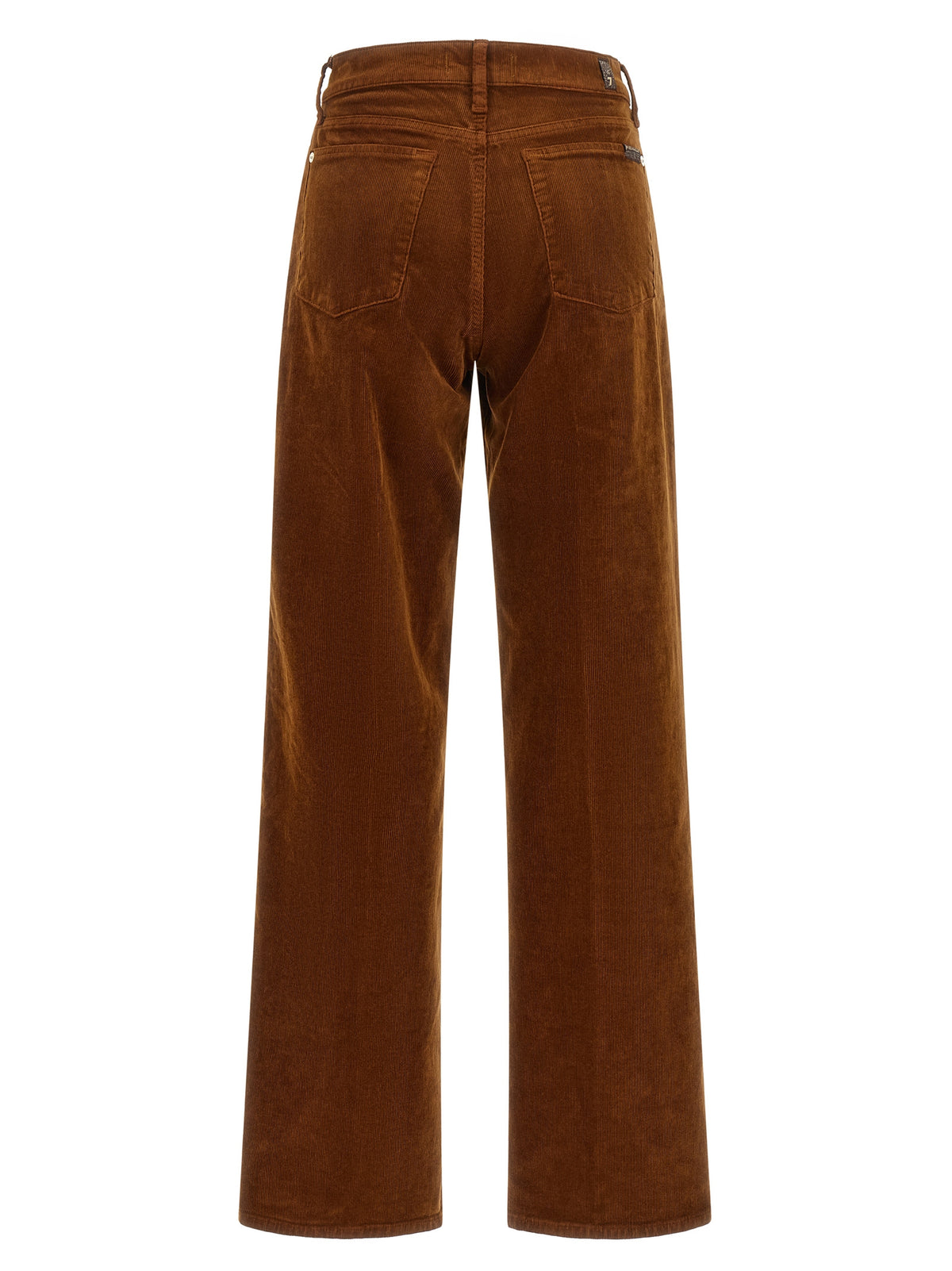 7 For All Mankind Brown Cotton Casual Pants