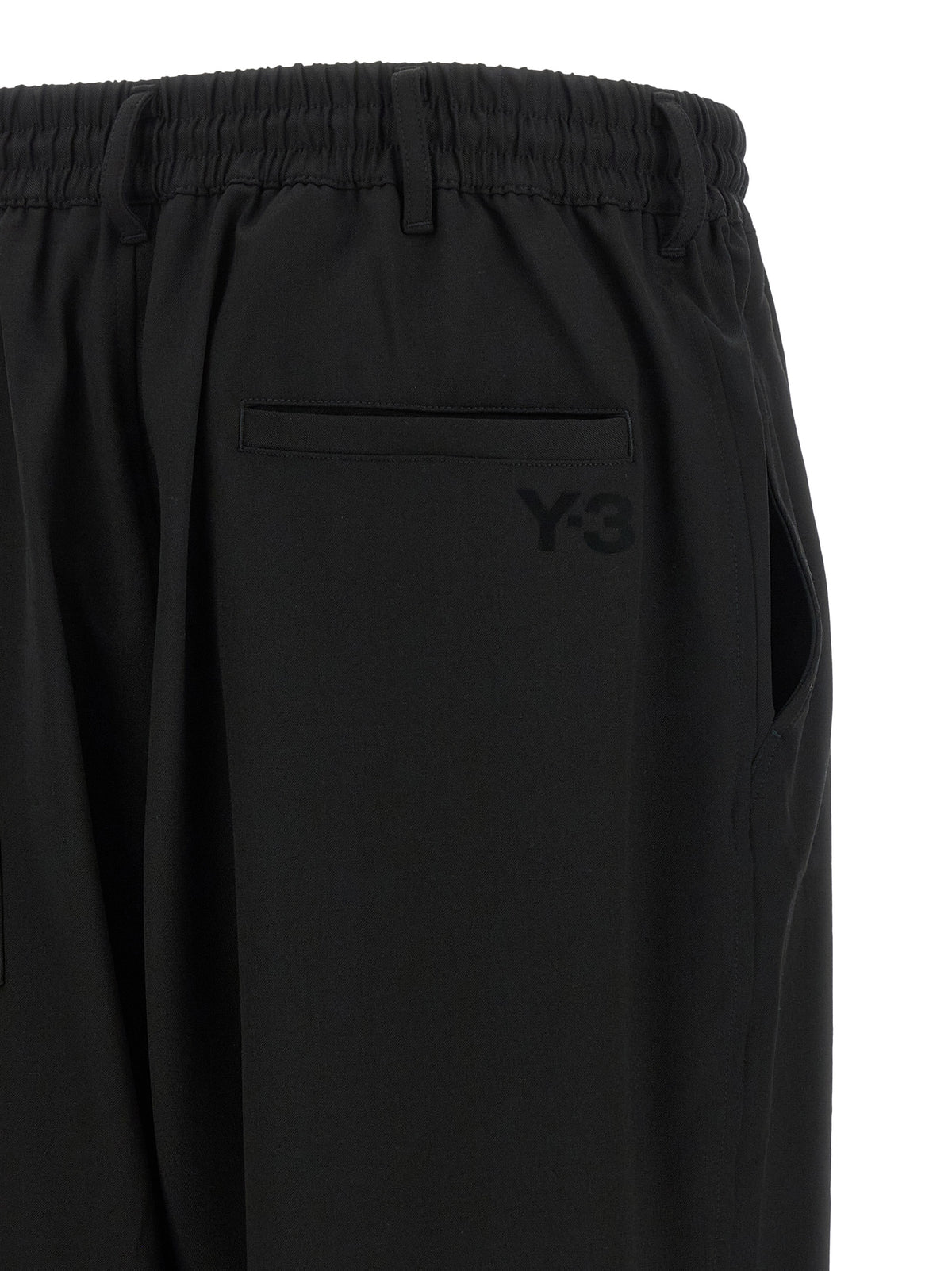 Y-3 Black Wool Casual Pants