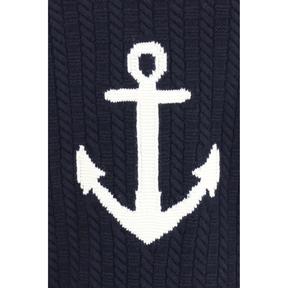 Thom Browne Blue Wool Oves Aries Cardigan