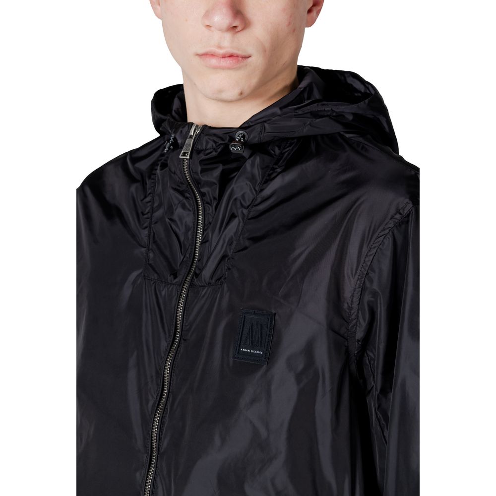 Armani Exchange Black Polyamide Shell Jacket