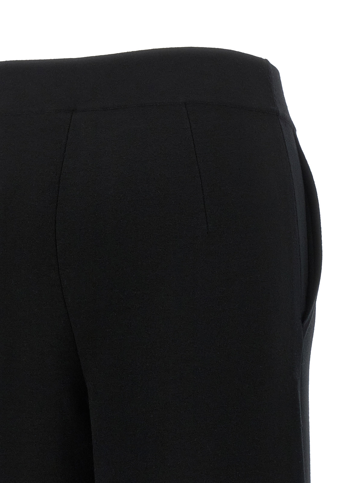 Max Mara Black Wool Casual Pants