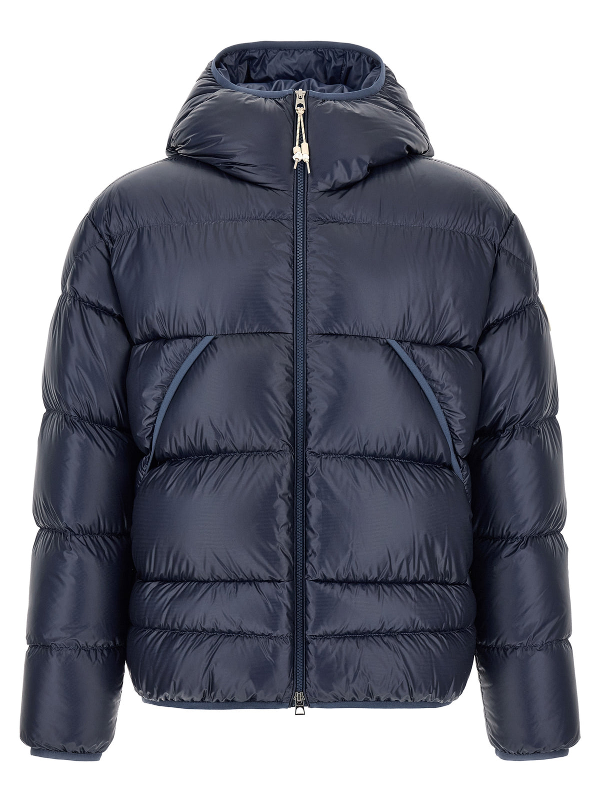 Moncler Blue Polyamide Full-Length Jacket