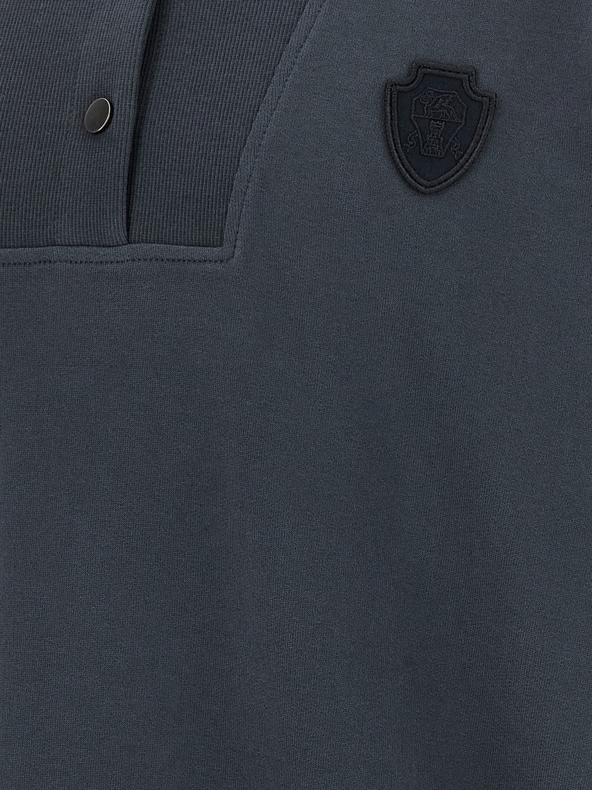 Brunello Cucinelli Blue Cotton Sweatshirt