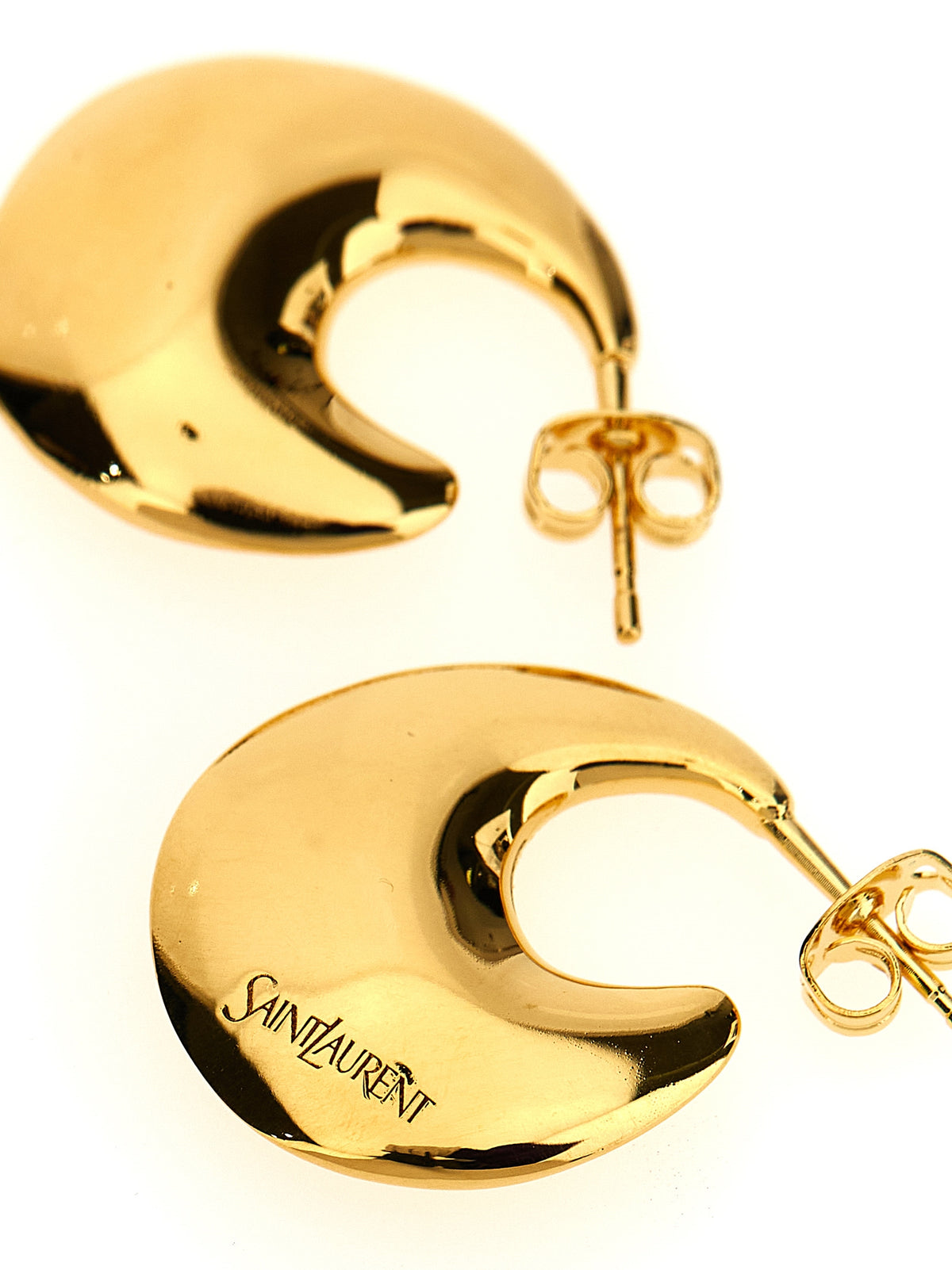 Saint Laurent Gold Metal Earrings