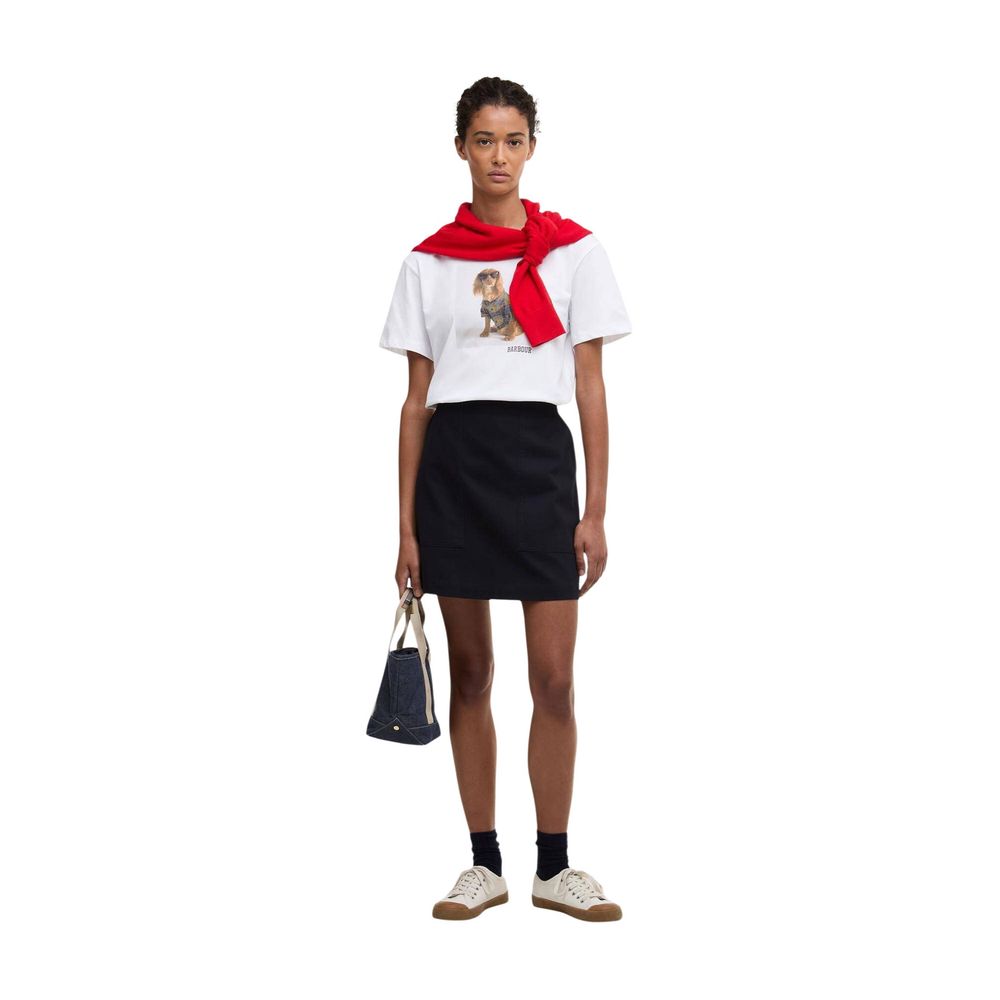 Barbour White Cotton T-Shirt