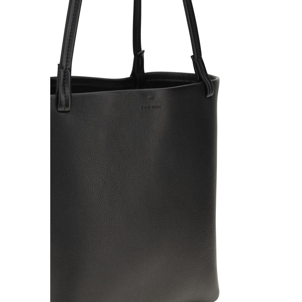 The Row Black Calf Leather Bos Taurus Shoulder Bag