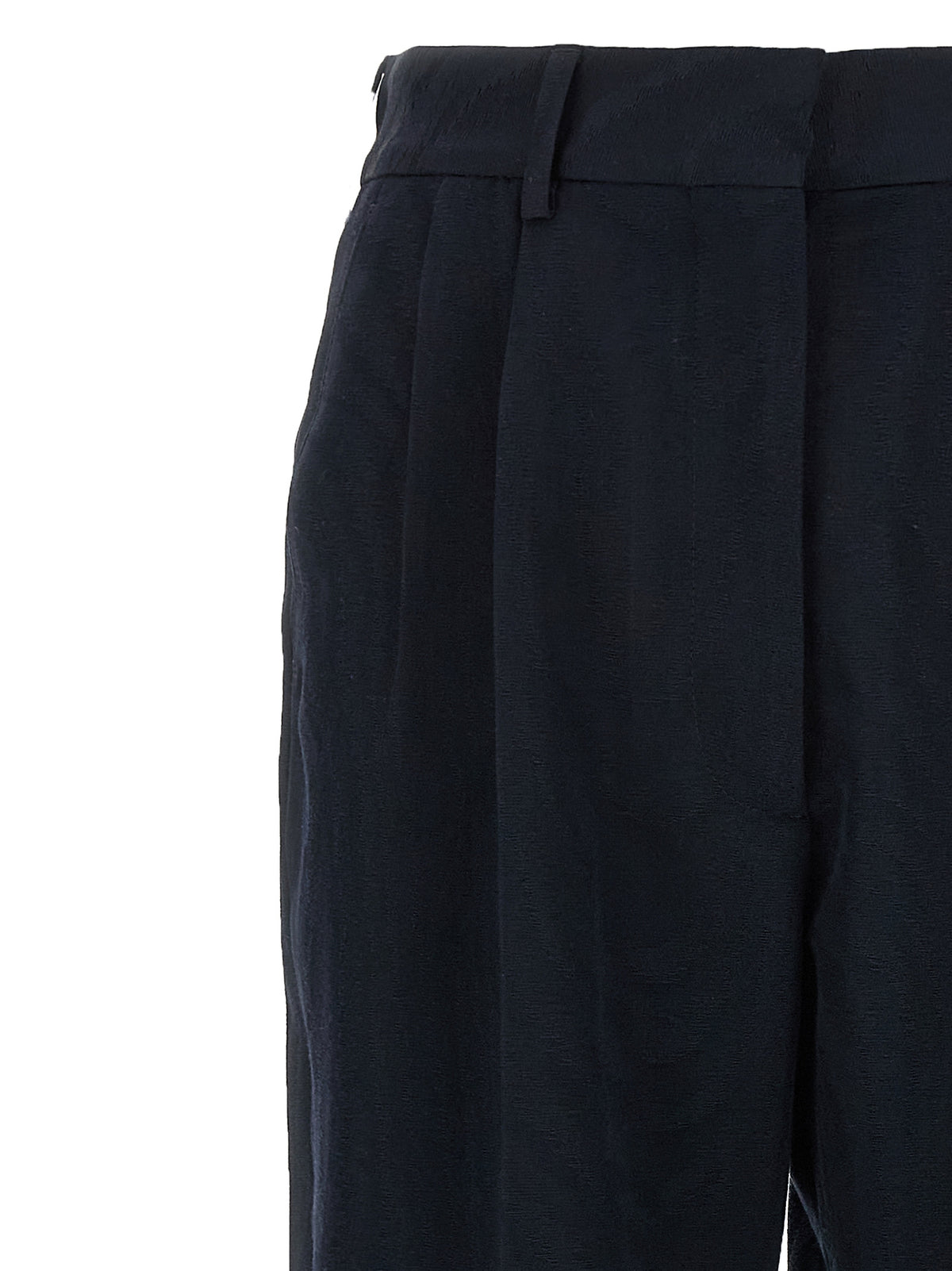 Blazé Milano Blue Viscose Casual Pants