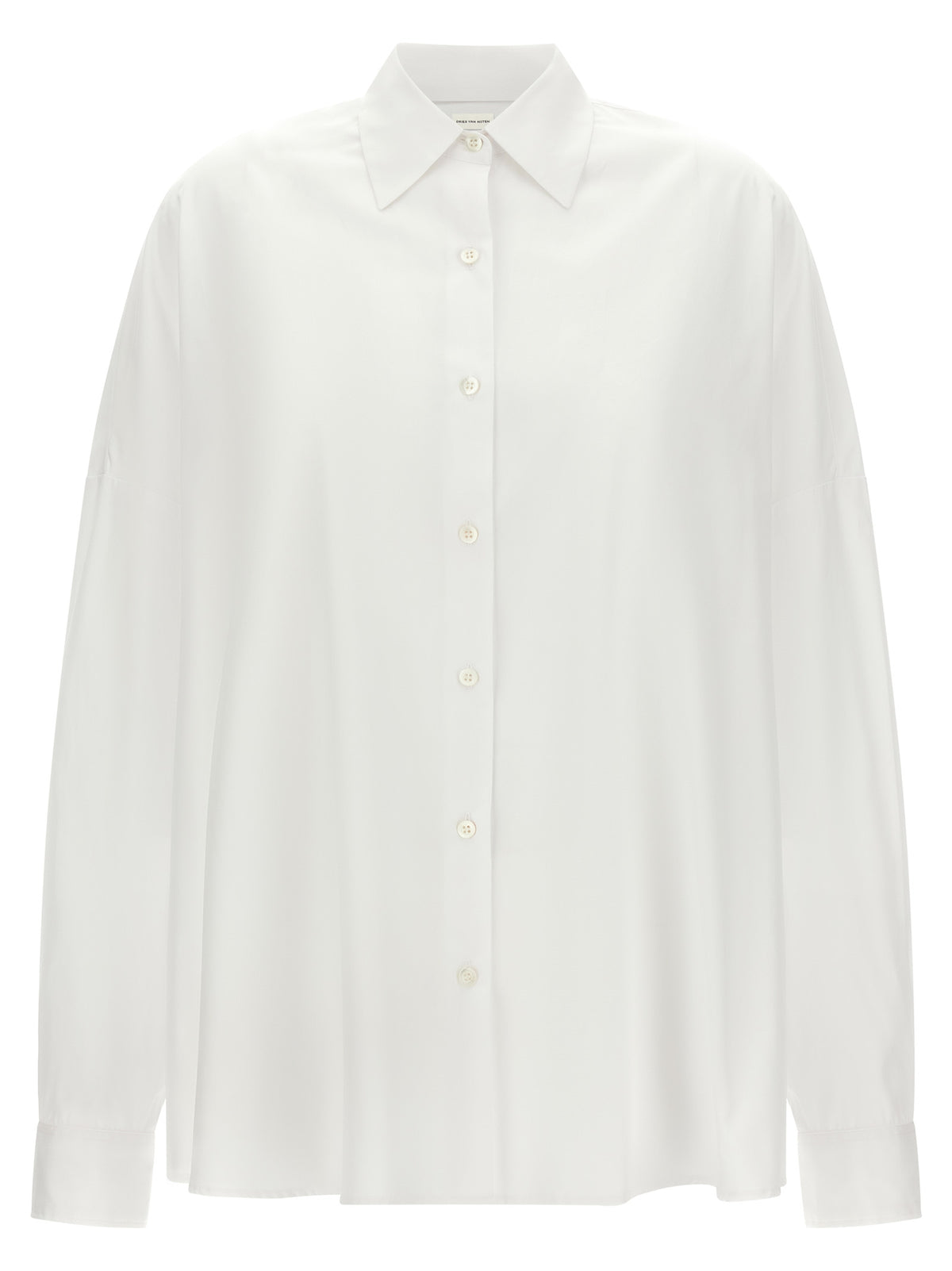 Dries Van Noten White Cotton Blouse
