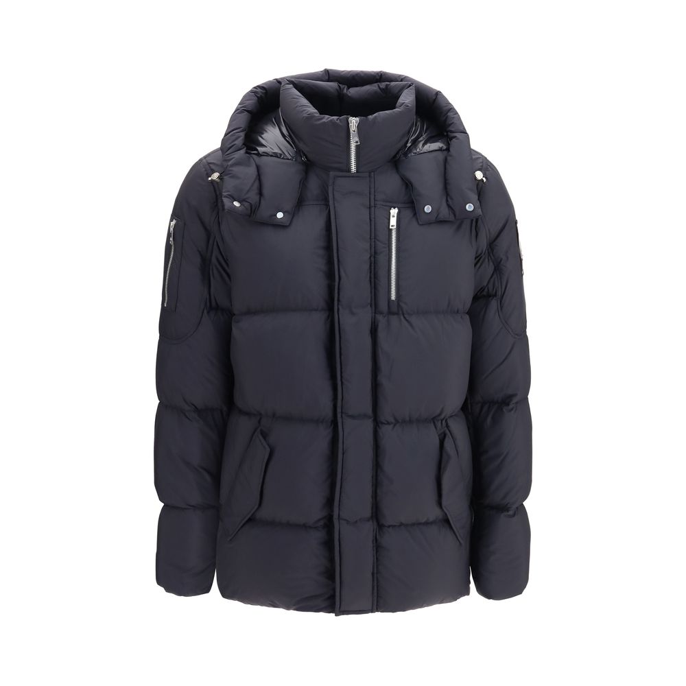 Moose Knuckles Black Nylon Coat