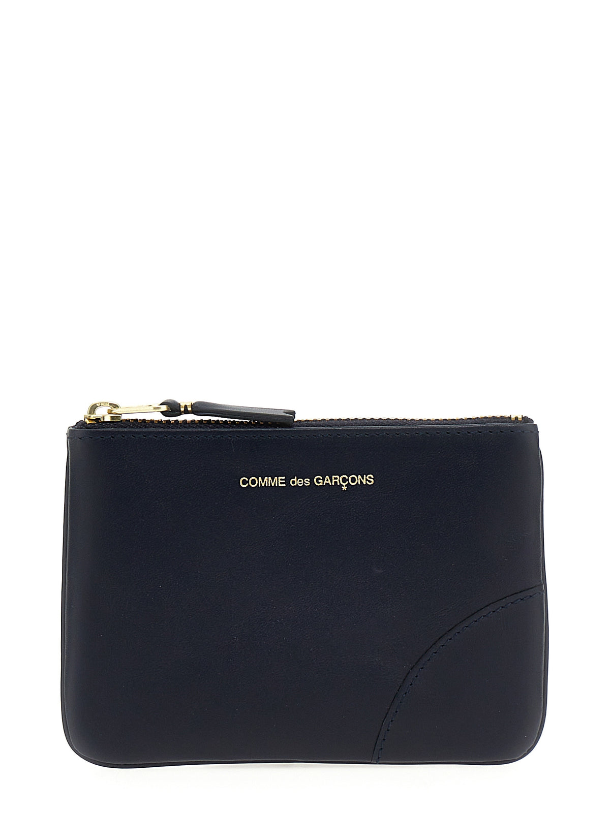 Comme Des Garçons Blue Calfskin Cardholder