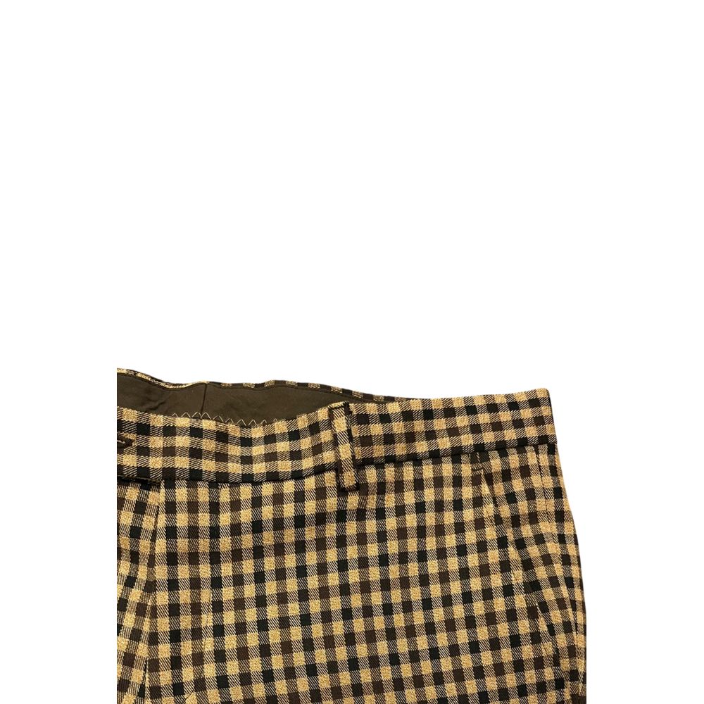 Roberto Pepe Luxury Brown Viscose Men Pant