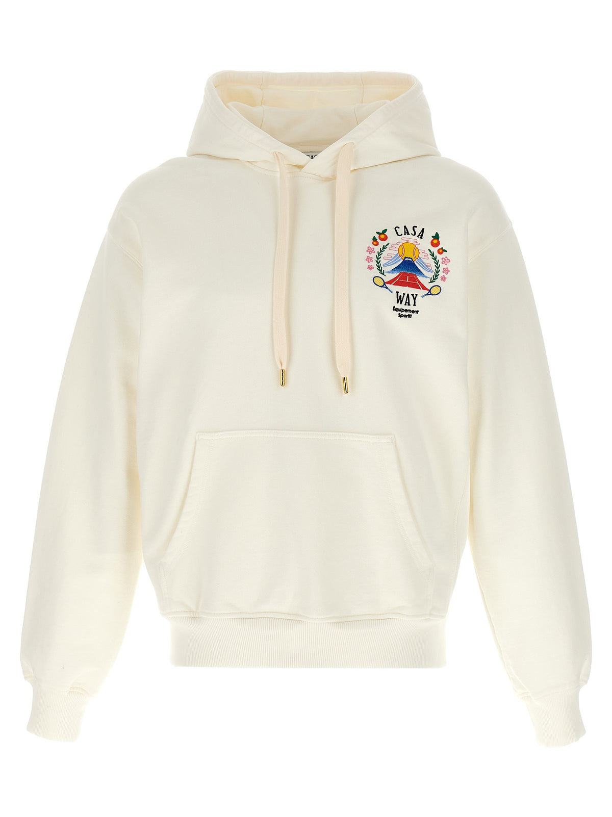 Casablanca White Cotton Sweatshirt