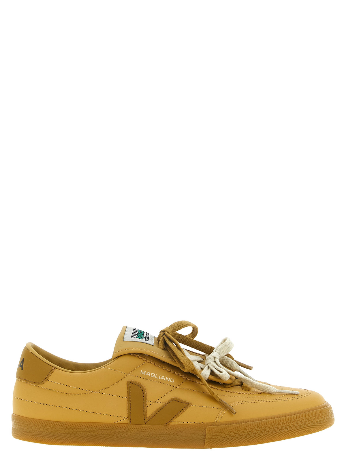 Veja Beige Calfskin Athletic Sneakers
