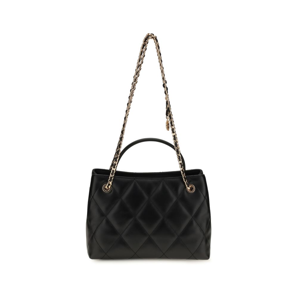 Tory Burch Black Calf Leather Bos Taurus Shoulder Bag