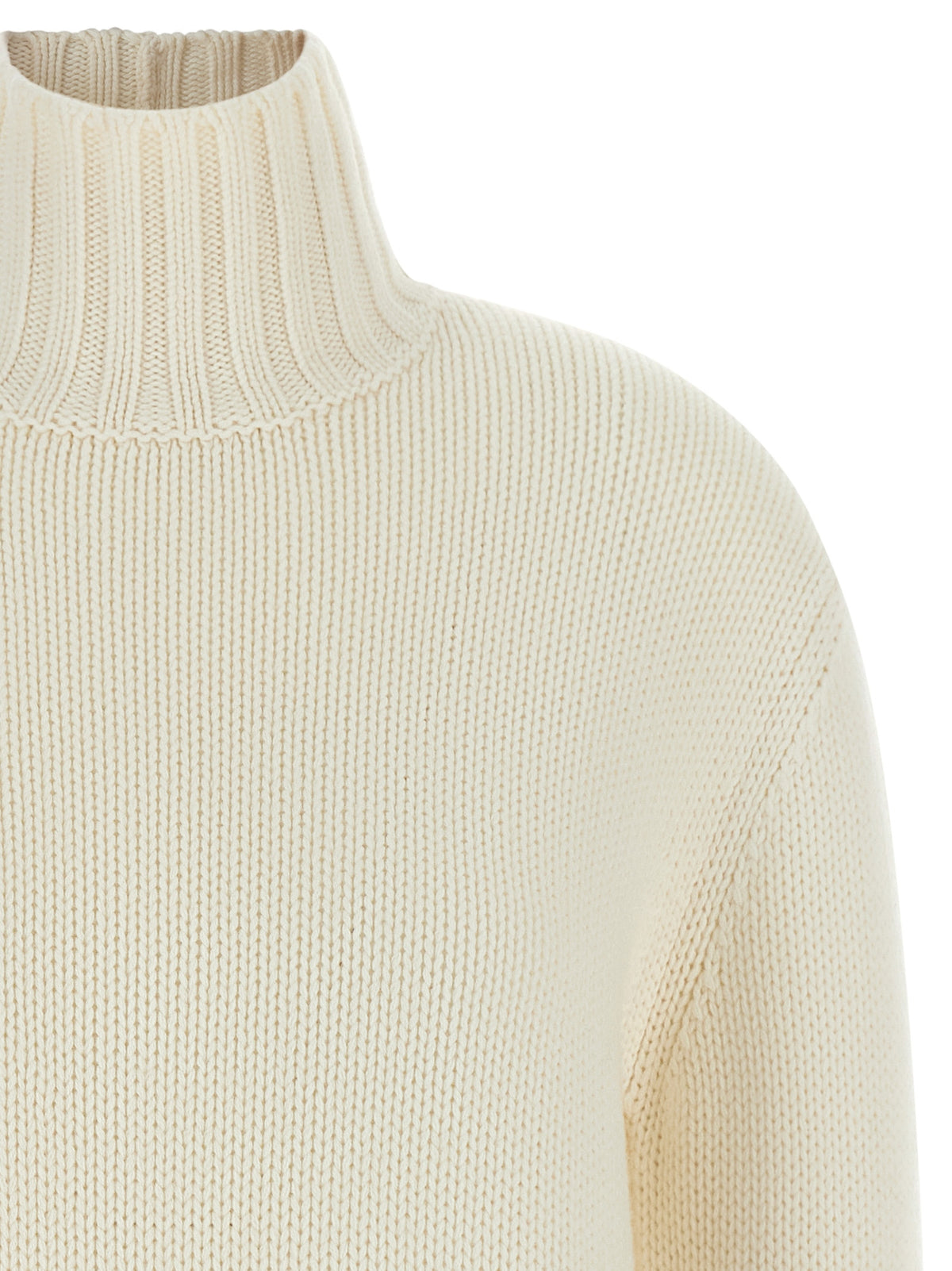 Fabiana Filippi White Virgin Wool Cardigan